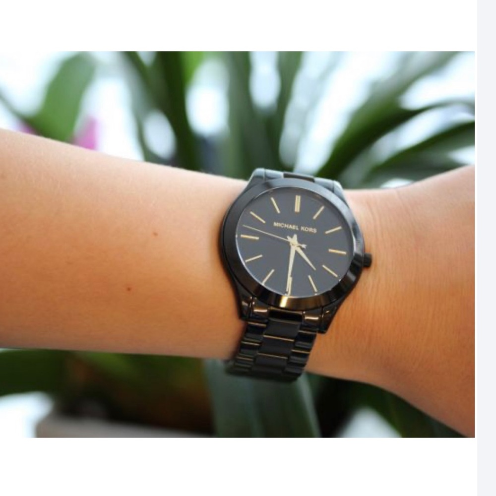 Michael Kors Runway Slim Black/Gold